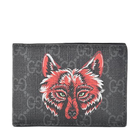 gucci wallet fox|Gucci zip wallet men's.